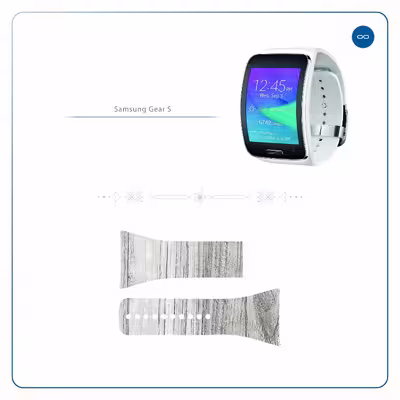 برچسب ماهوت طرح White_Wood مناسب برای ساعت هوشمند سامسونگ Galaxy Gear S