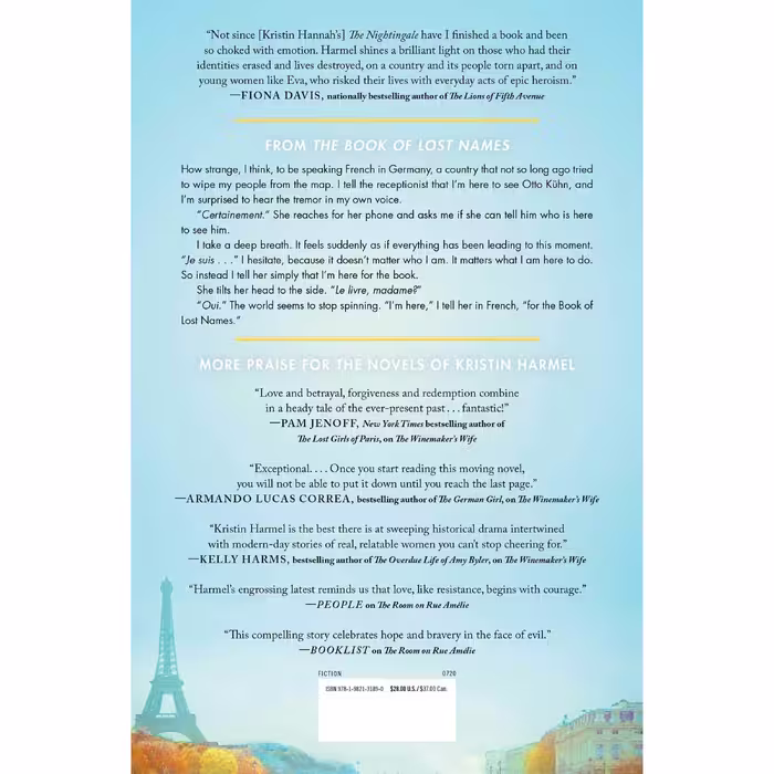 کتاب The Book of Lost Names اثر Kristin Harmel انتشارات Gallery Books