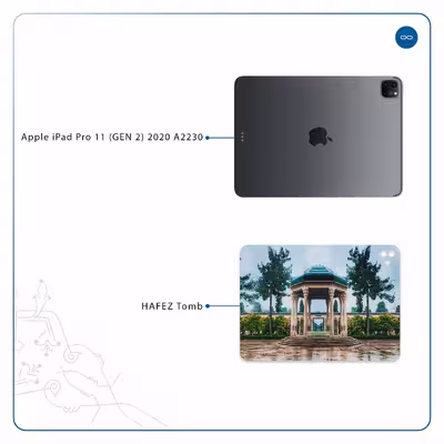 برچسب پوششی ماهوت مدل HAFEZ-Tomb مناسب برای تبلت اپل iPad Pro 11 (GEN 2) 2020 A2230