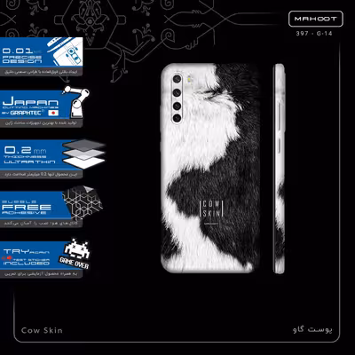 برچسب پوششی ماهوت مدل Cow Skin-FullSkin مناسب برای گوشی موبایل شیائومی Redmi Note 8T