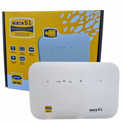 مودم 4G/TD-LTE ایرانسل مدل TF-i60 S1 به همراه 320 گیگابایت اینترنت شش ماهه TD و 180 گیگابایت اینترنت شش ماهه 4G و 3 عدد سیم کارت دائمی طلایی