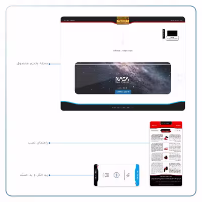 برچسب پوششی ماهوت مدل Universe-by-NASA-3 مناسب برای تبلت ایسوس Transformer 3 Pro 2016