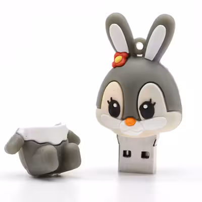 فلش مموری طرح خرگوش نشسته مدل UL-rabbit02 ظرفیت هشت گیگابایت