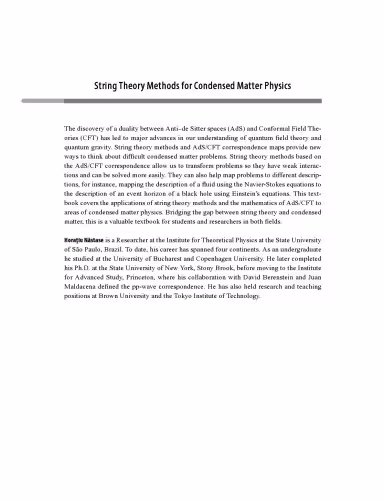 خرید و دانلود نسخه کامل کتاب String theory methods for condensed matter physics