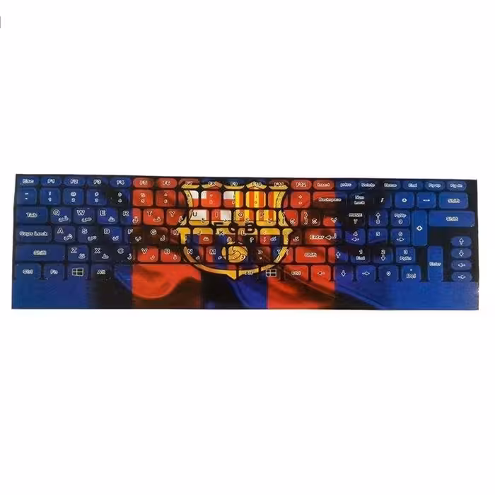 برچسب حروف فارسی کیبورد طرح بارسلونا مدل 15-I