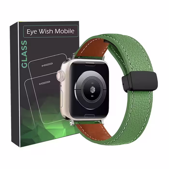 بند آی ویش مدل Magnetic Leather مناسب برای اپل واچ اولترا Ultra 49mm / Ultra 2 49mm