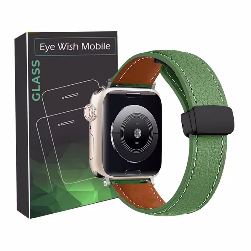 بند آی ویش مدل Magnetic Leather مناسب برای اپل واچ اولترا Ultra 49mm / Ultra 2 49mm