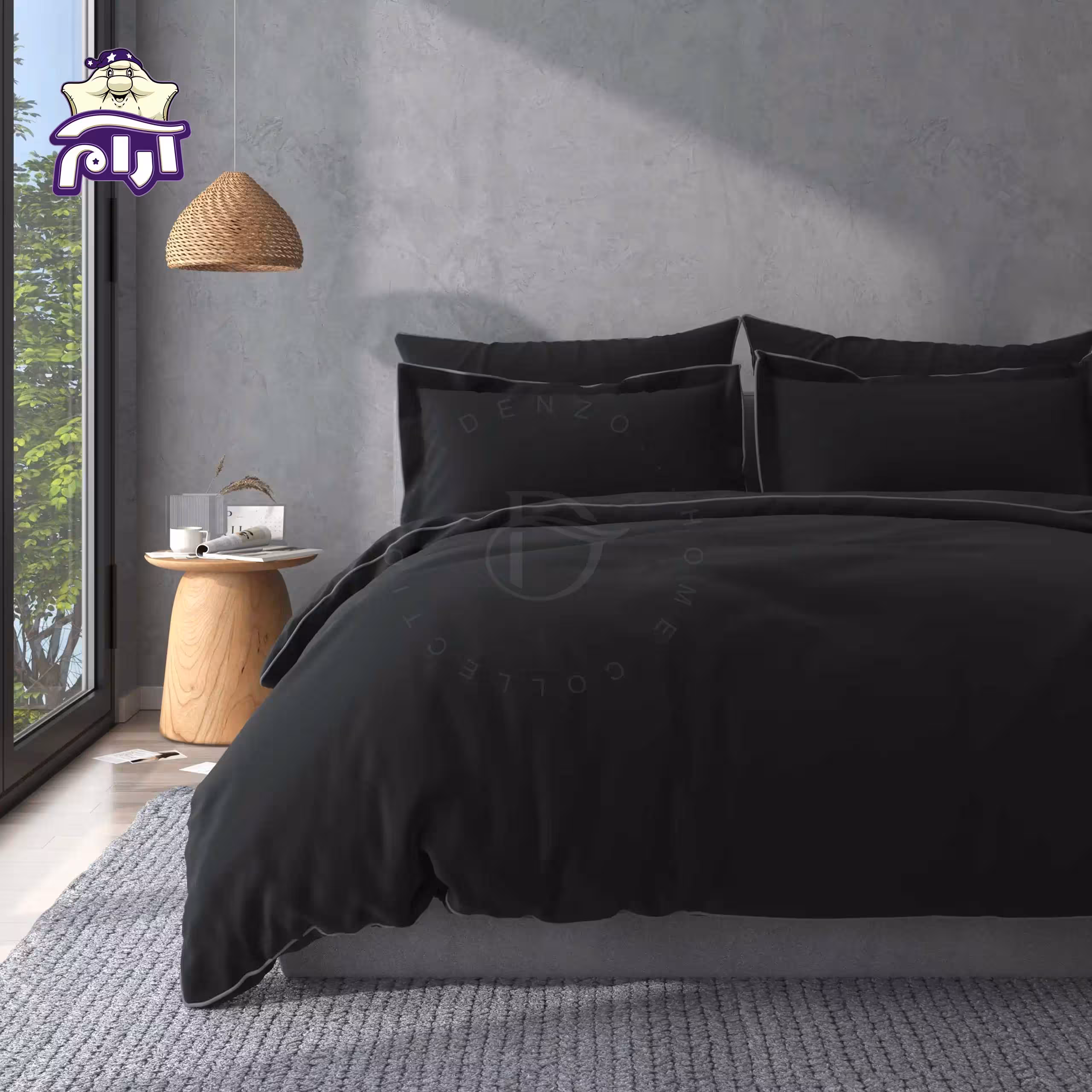 سرویس روتختی لحاف یک نفره دنزو 5 تکه کد 52