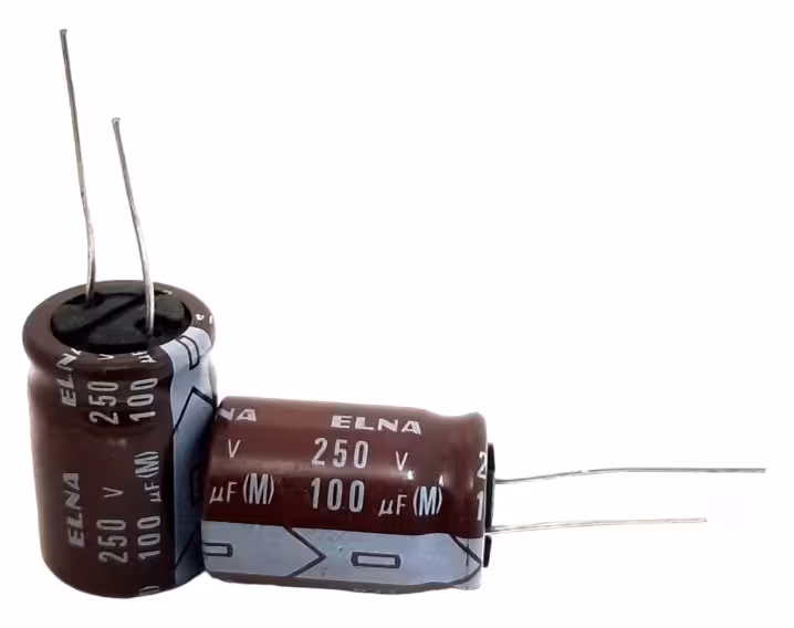 خازن الکترولیت 100 میکرو فاراد 250 ولت ELNA