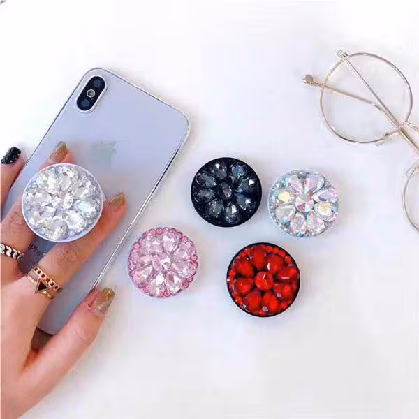 پاپ سوکت گل کریستالی برجسته