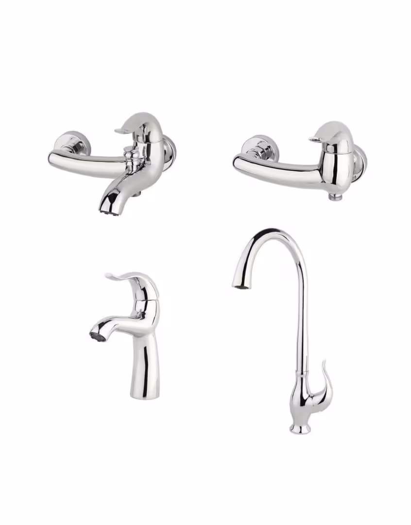 ست چهار تکه شیرآلات راسان مدل اکتاو