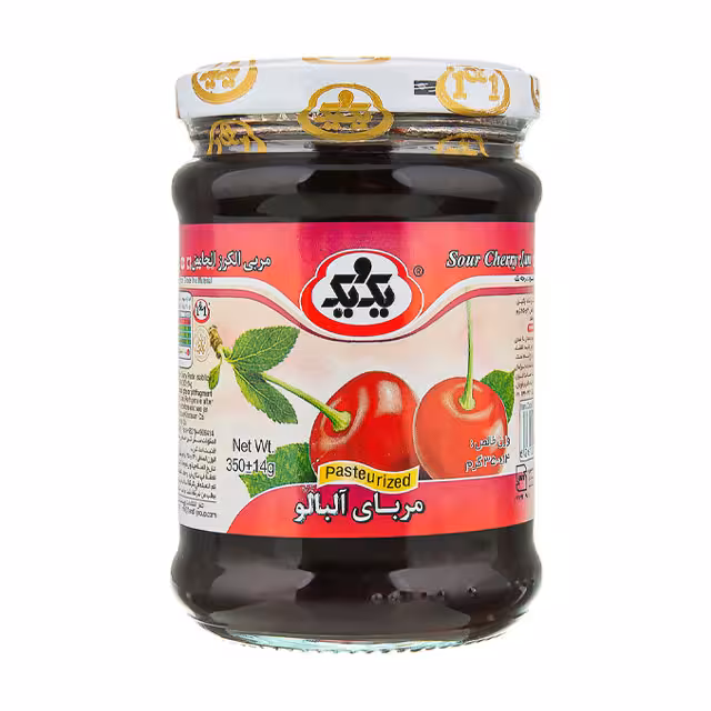 مربا آلبالو یک و یک 350 گرمی