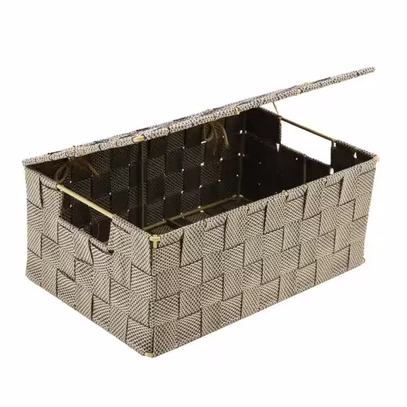 باکس بزرگ تسمه ای رنگ کرم