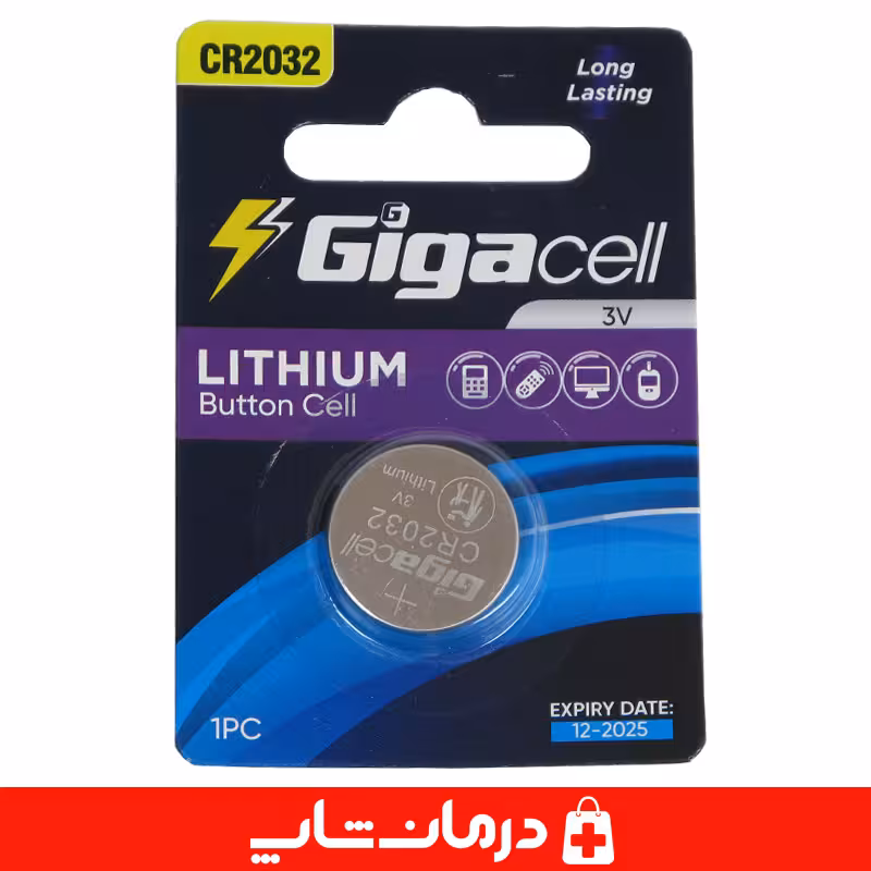 باتری سکه ای گیگاسل Gigacell CR2032 Lithium Battery یک عددی