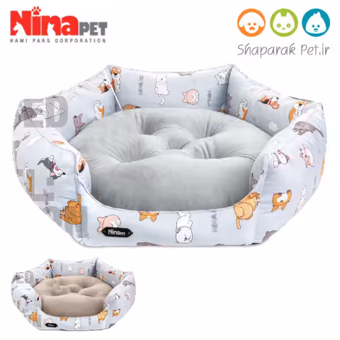 جای خواب شش ضلعی سگ خسته نیناپت