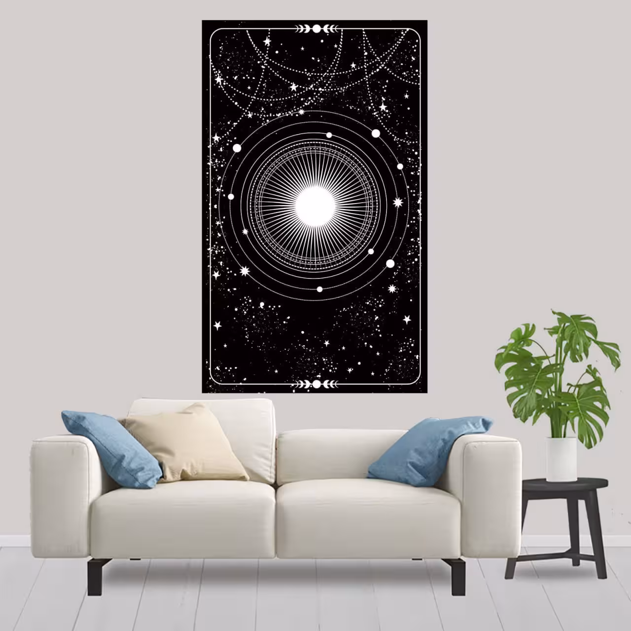 پوستر پارچه ای طرح نجومی و ستاره ای مدل A02