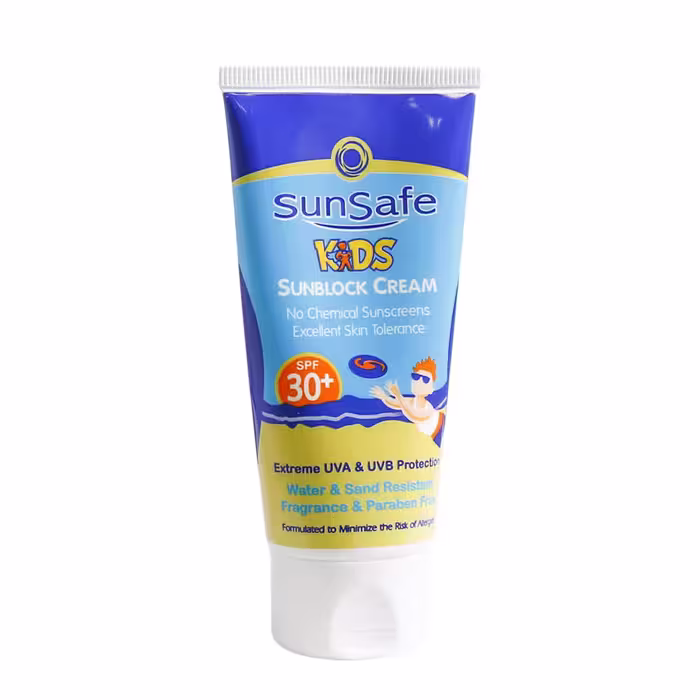 کرم ضد آفتاب کودکان SPF30 سان سیف 50 گرم