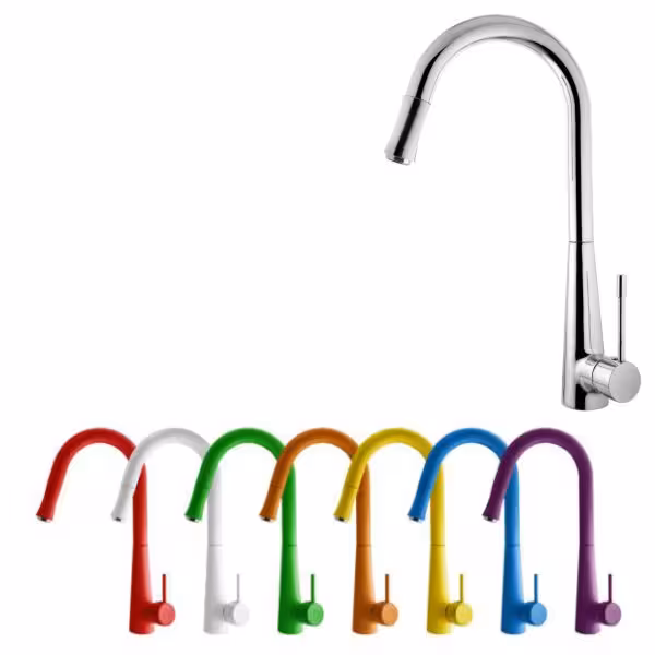 شیر ظرفشویی شلنگدار اوج مدل کراس شلنگدار