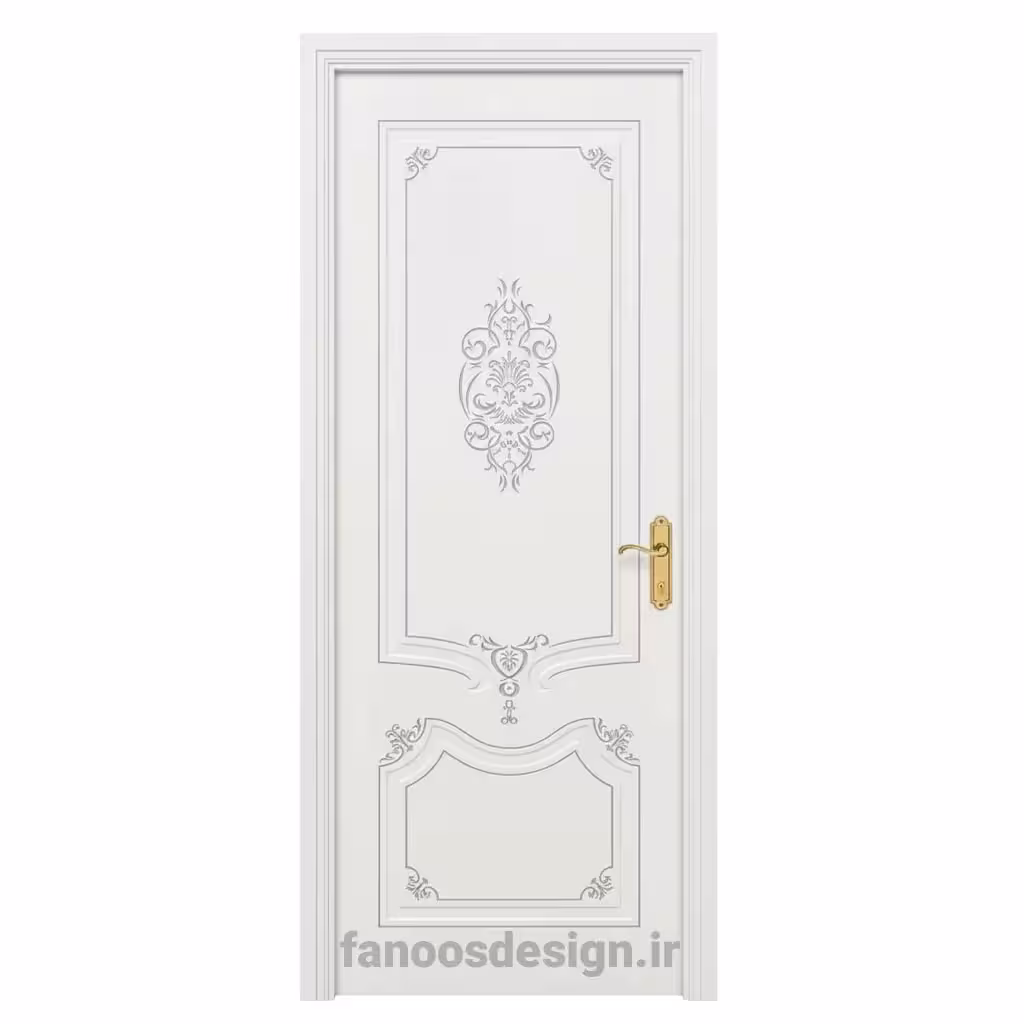 درب کلاسیک منبت سفید کد 30688