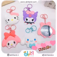 آینه جیبی سیلیکونی کرومی (فقط رنگ بنفش)