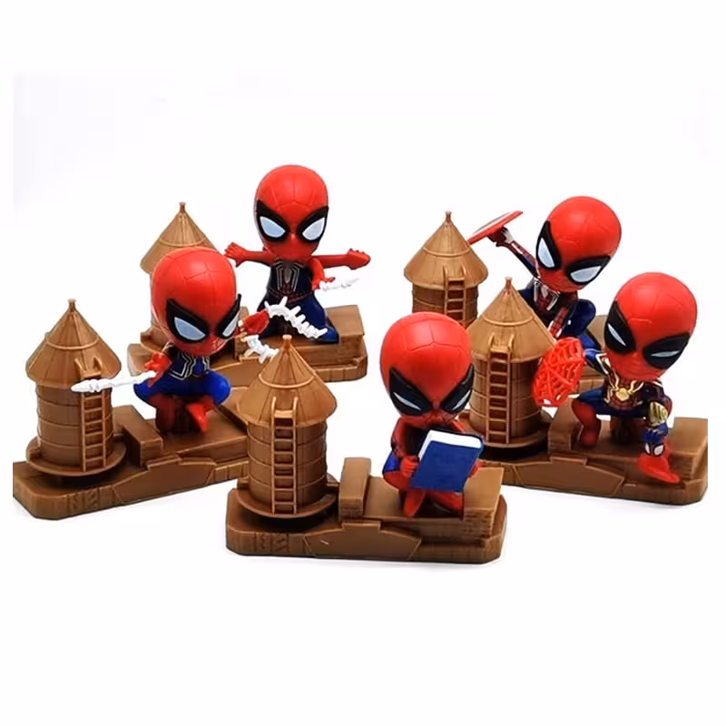 فیگور Spiderman خدمه قلعه ست 5 عددی