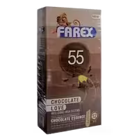 کاندوم شماره 55 chocolate love 12 pcs فارکس