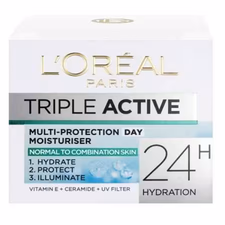 کرم آبرسان تریپل اکتیو لورال مناسب پوست های نرمال تا مختلط حجم 50 میلی لیتر