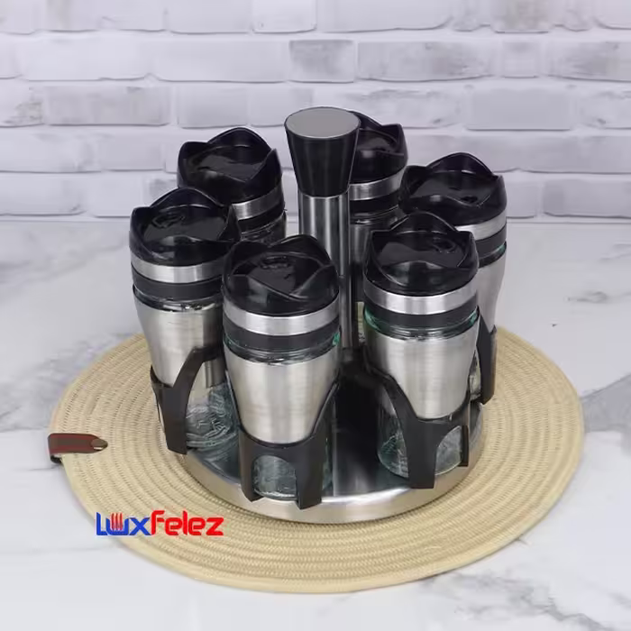 جا ادویه استنددار (بسته 6 عددی) با قابلیت چرخش