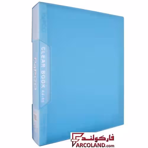 کلیر بوک 80 برگ پاپکو قاب دار مدل شفاف کد A4-80T