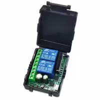 ماژول گیرنده 2 کاناله 315MHZ رادیویی 9 تا 24 ولت DC بدون ریموت
