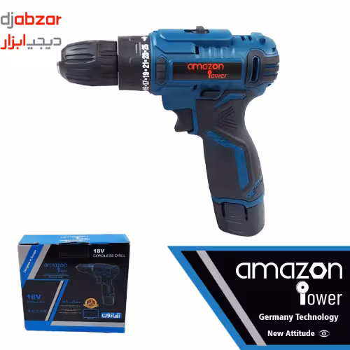 دریل شارژی تک باطری آمازون