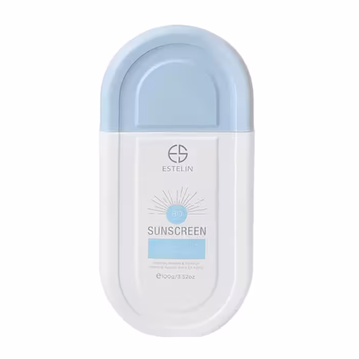 ضدآفتاب استلین Estelin بیرنگ آبرسان و ضدپیری قوی حجم 100g
