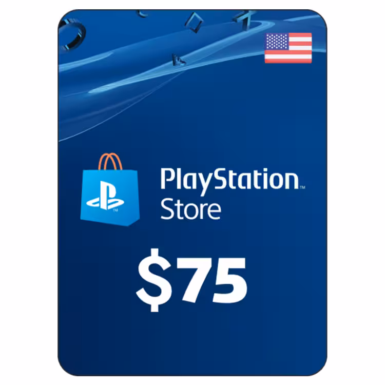 PSN 75$ Gift Card US – Digital Code