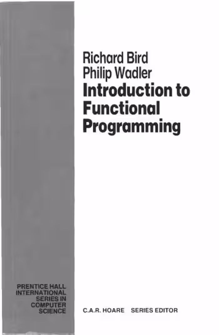 خرید و دانلود نسخه کامل کتاب Introduction to Functional Programming (Prentice Hall International Series in Computing Science)