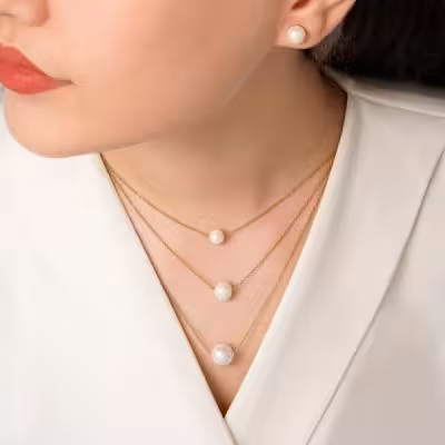 نیم ست چندلاین مرواریدی مجلسی و خاص