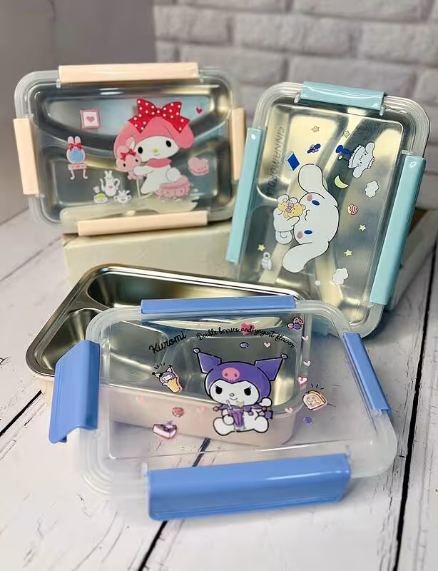 ظرف غذای داخل استیل طرح کرومی و ملودی