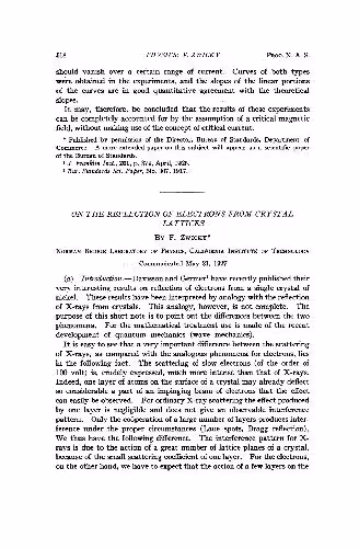 خرید و دانلود نسخه کامل کتاب On the Reflection of Electrons from Crystal Lattices