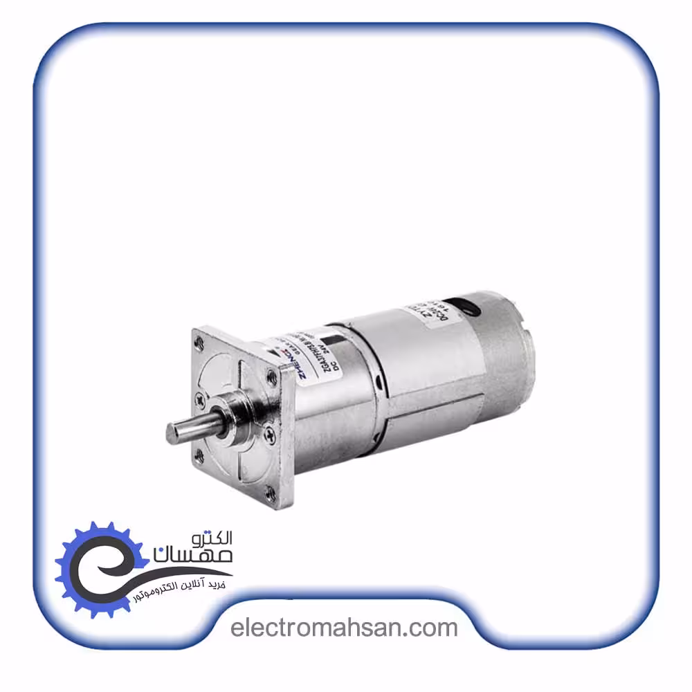 موتور دیسی گیربکس دار کوچک 300 دور 12 ولت مدل ZGA37FH برند ژنگ چین