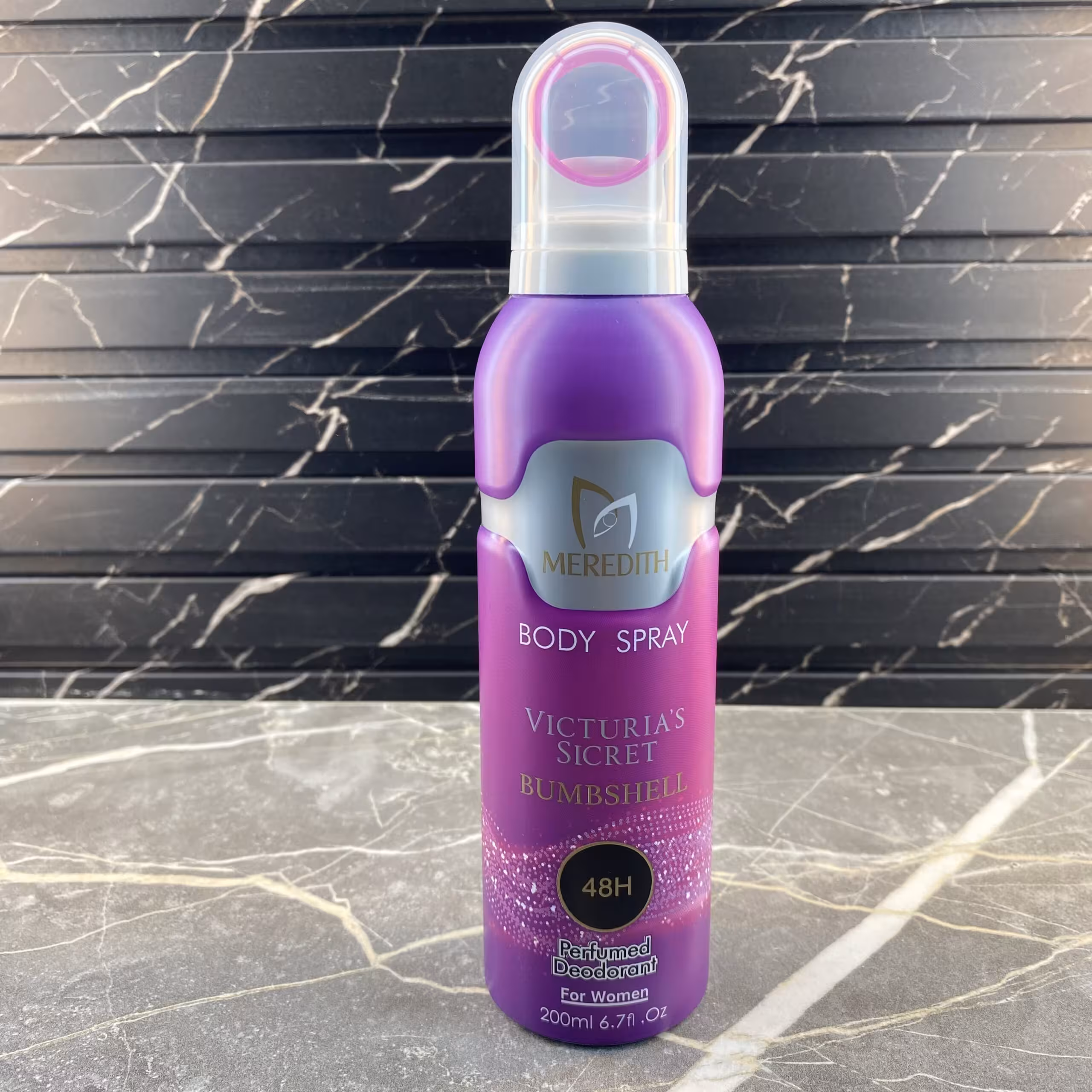 اسپری بدن مردیت زنانه مدل ویکتوریا سکرت بامشل | Meredith Body Spray Victoria’s Secret Bombshell حجم 200 میل