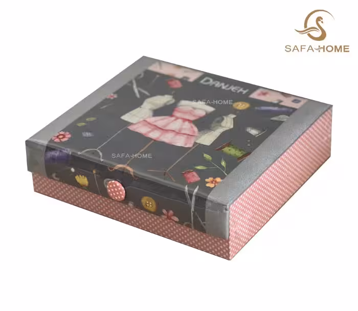 جعبه و وسایل خیاطی طرح دانژه