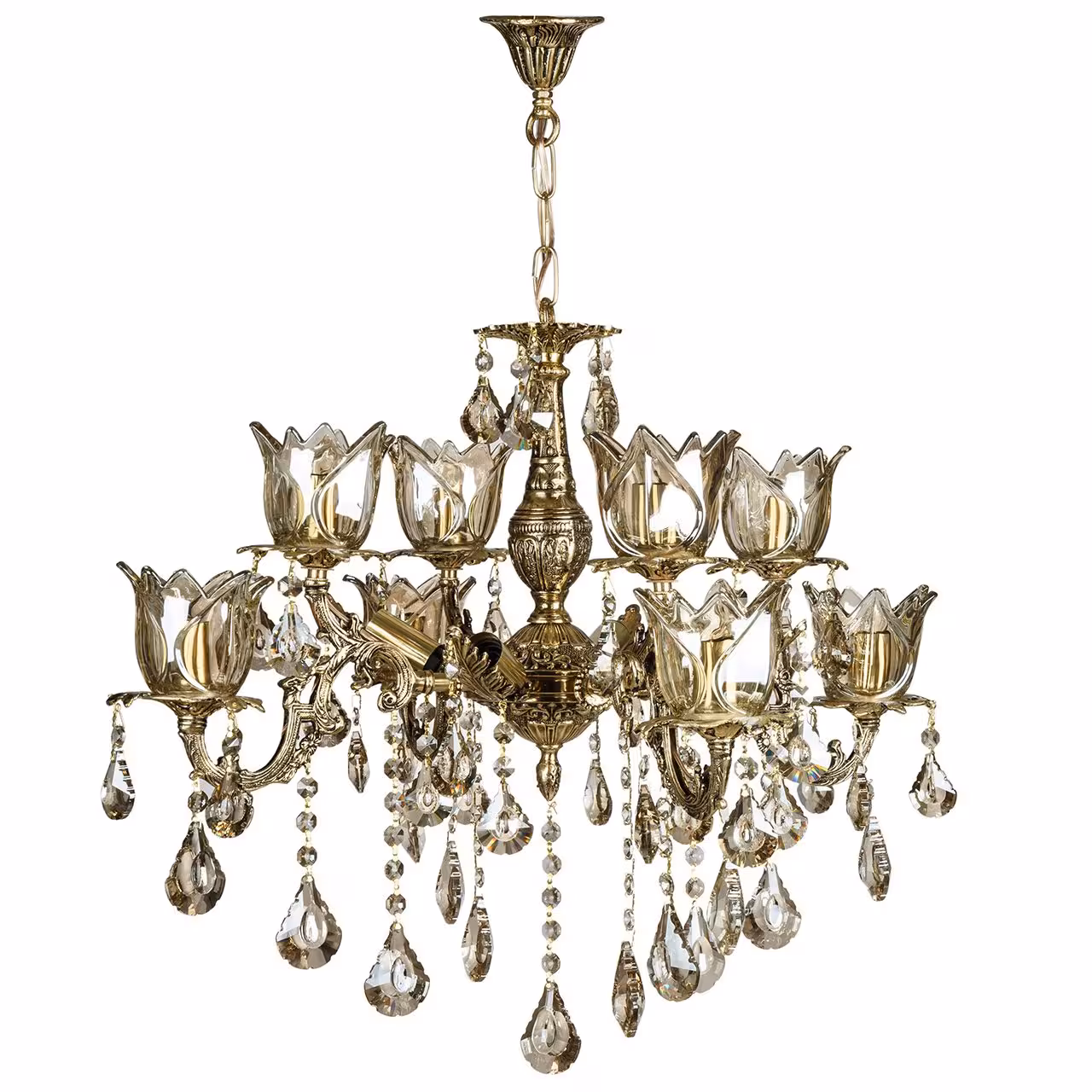 لوستر 12 شعله چشمه نور کد C2970-4-B