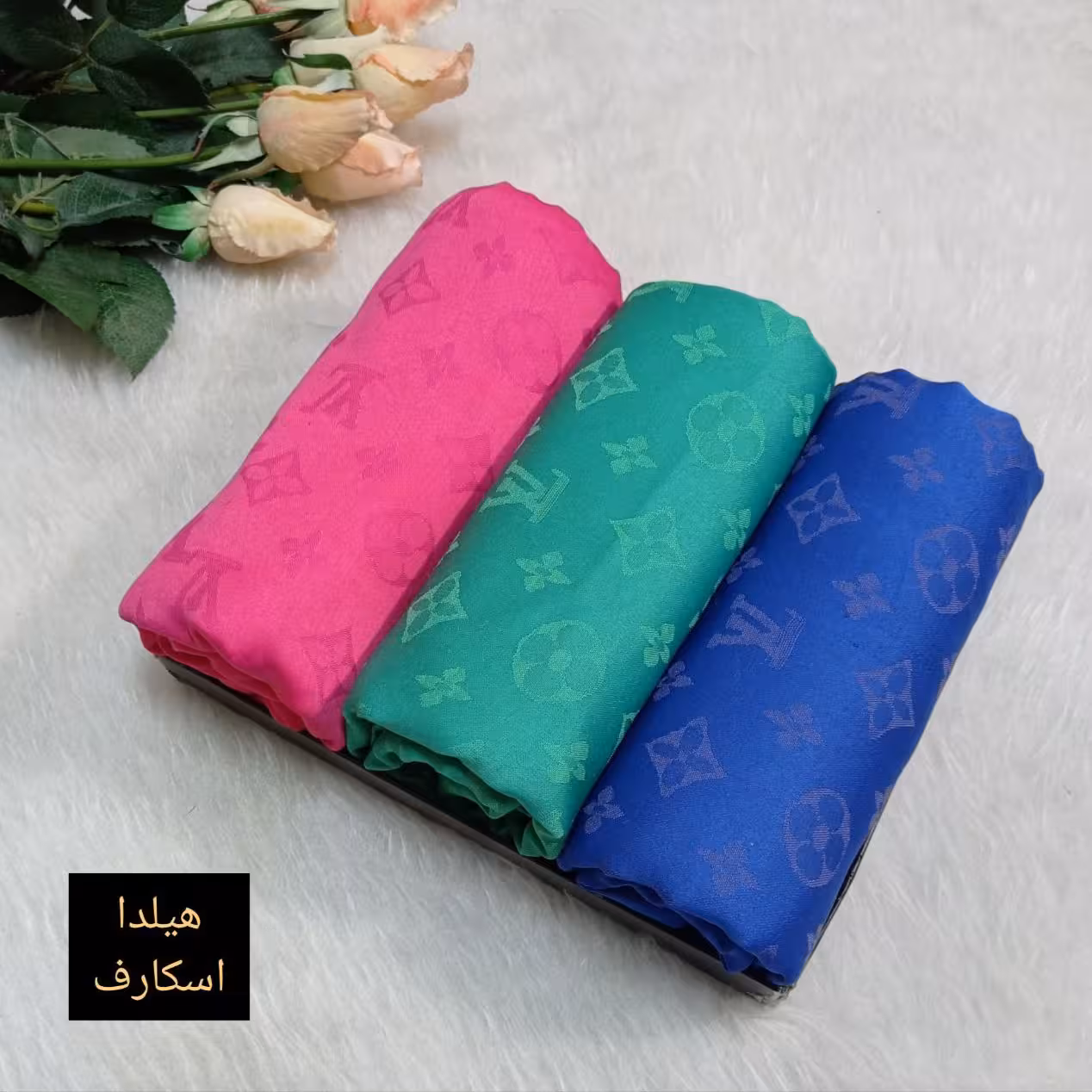 روسری نخ ابریشم جنس درجه یک