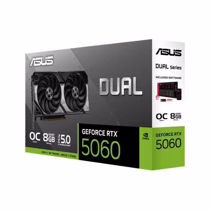 کارت گرافیک ایسوس RTX 5060 Ti OC Dual حافظه 8 گیگابایت