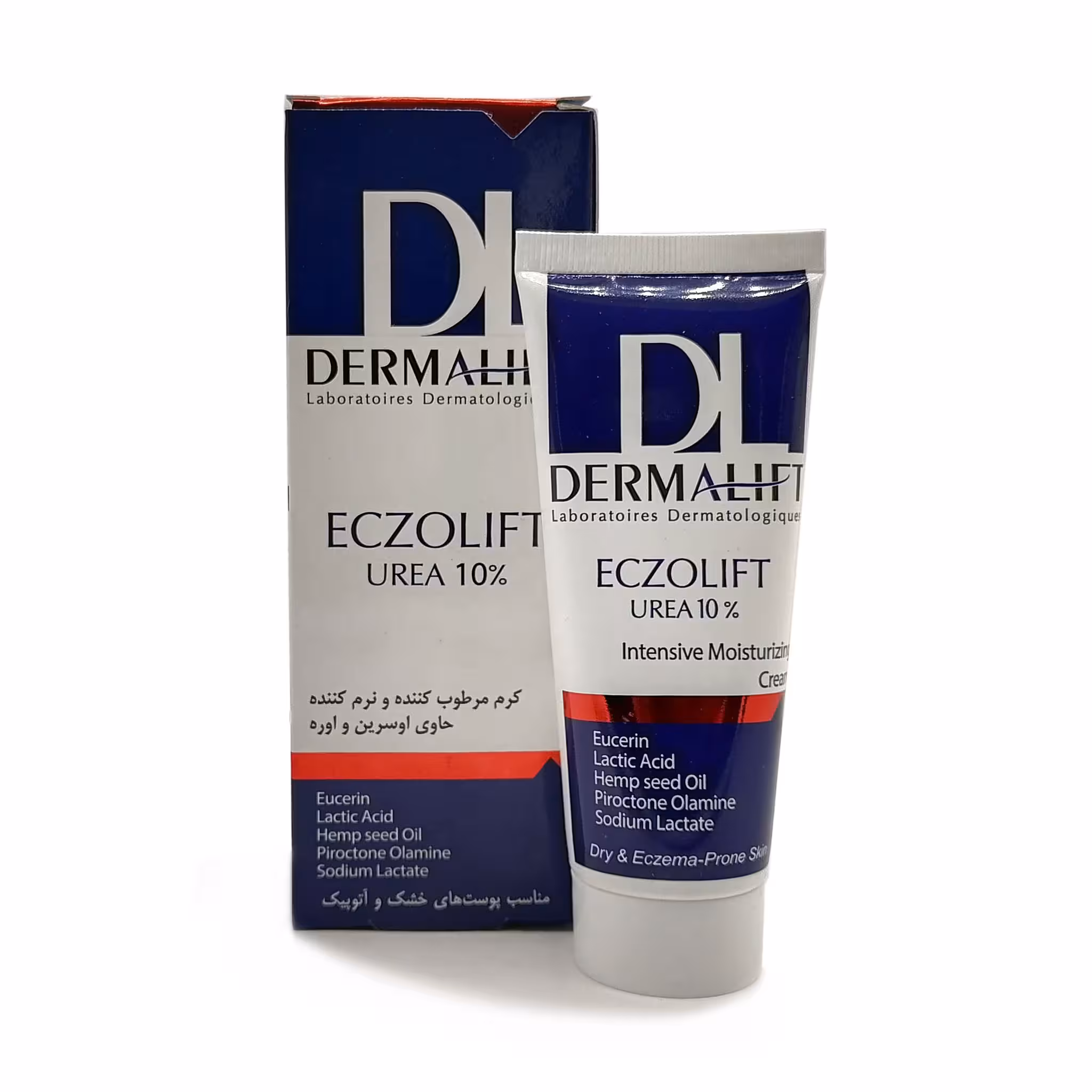 کرم مرطوب کننده و نرم کننده حاوی اوره 5 درصد درمالیفت مناسب پوست خشک و آتوپیک 50 میلی لیتر