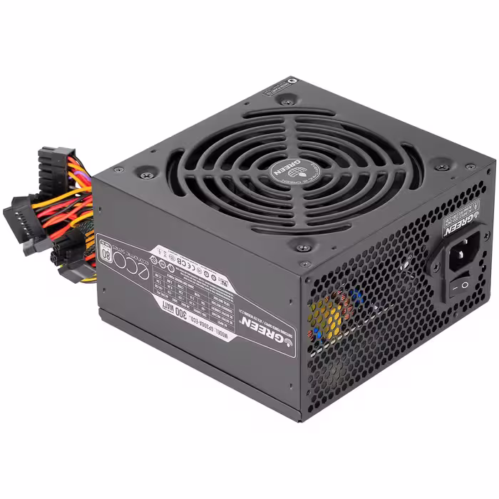 منبع تغذیه کامپیوتر گرین مدل GP300A-ECO - 300 وات - کم‌صدا