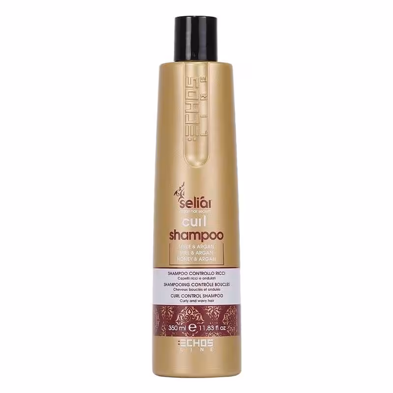 شامپو موهای فر اچ اس لاین مدل Curl حجم 350 میل- ECHOS LINE