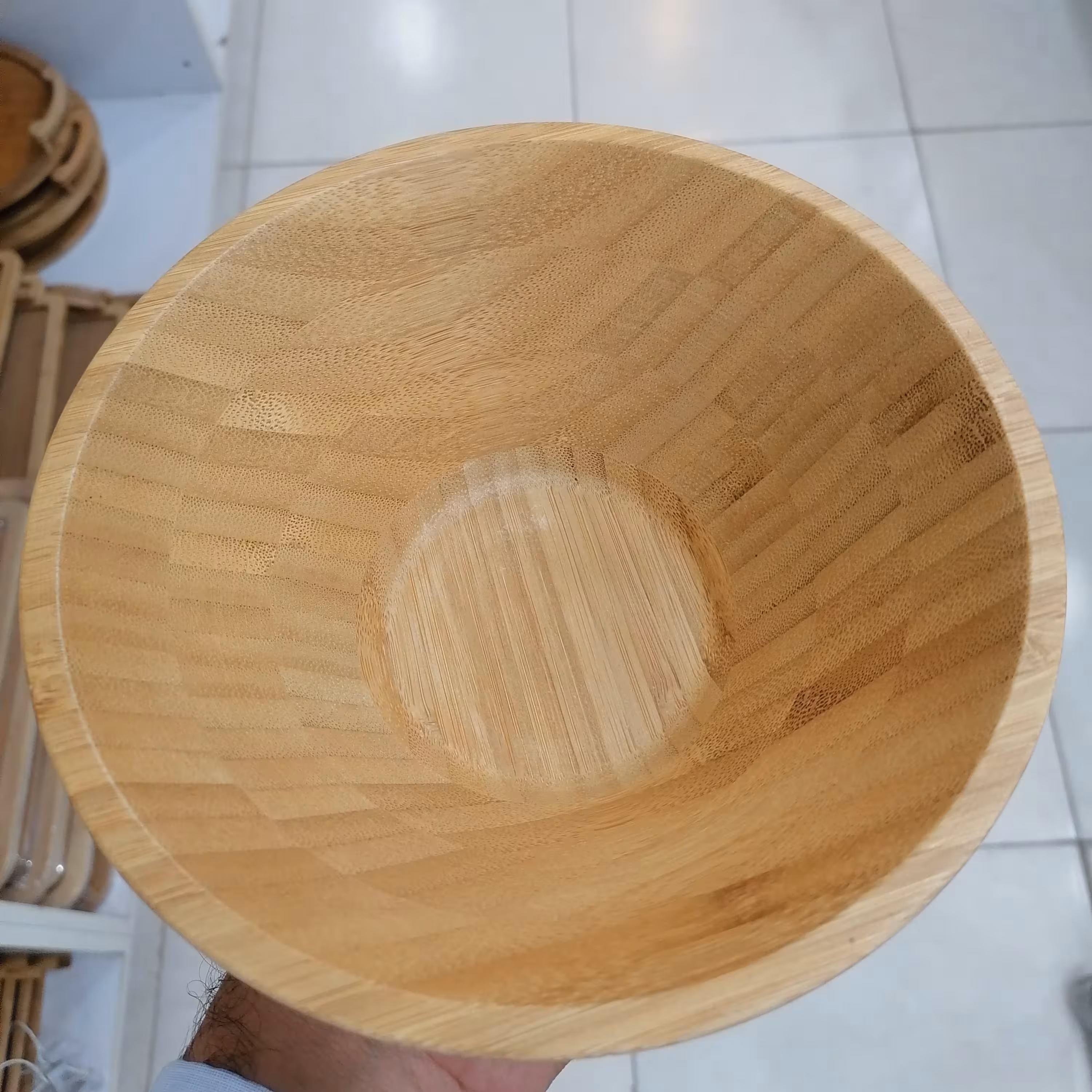 کاسه چوبی بامبو