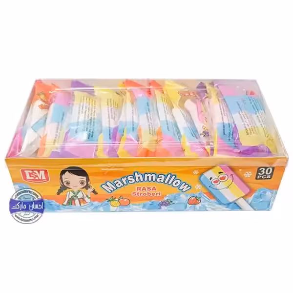 بسته 30 عددی مارشمالو بستنی