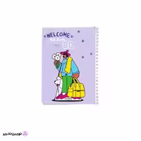 دفتر 80برگ welcome طلقی سیبو