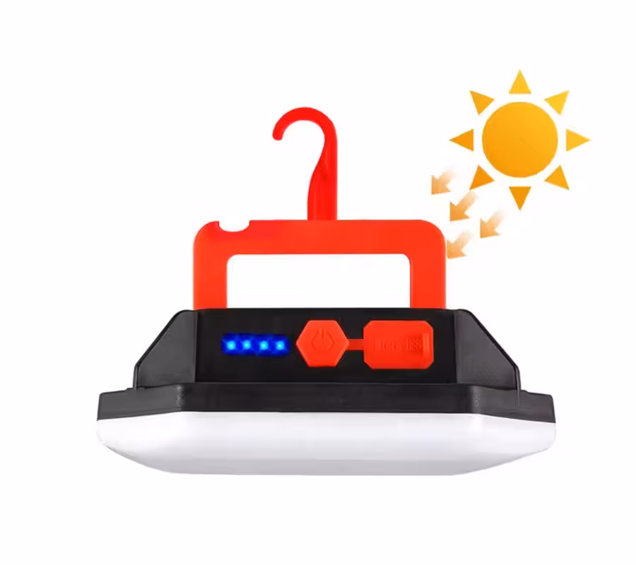 چراغ خورشیدی شارژی اضطراری قابل حمل LED V297